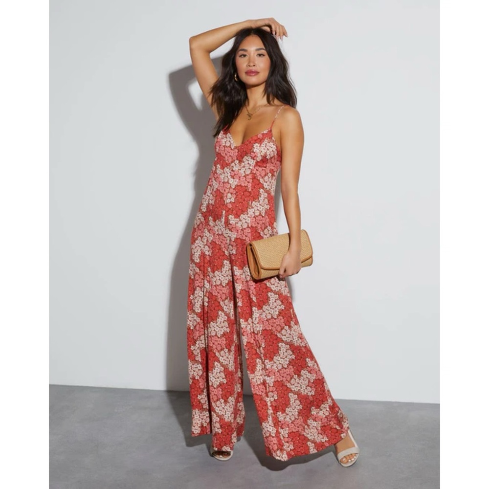 Vici - Very Brady Floral Wide Leg Jumpsuit